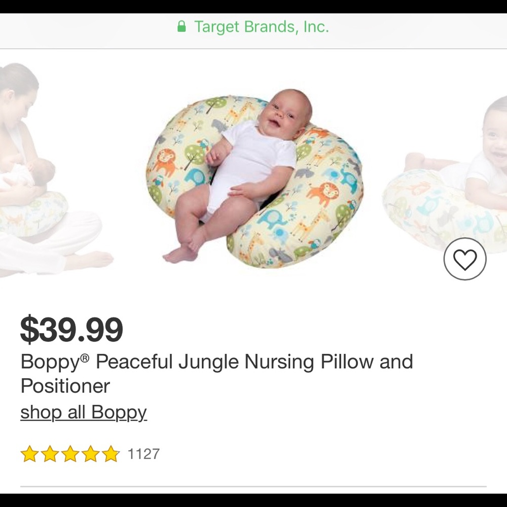 boppy nursing pillow and positioner